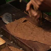 Premium cigar selection and quality control in our factory