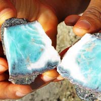 Dominican larimar blue stone jewelry collection